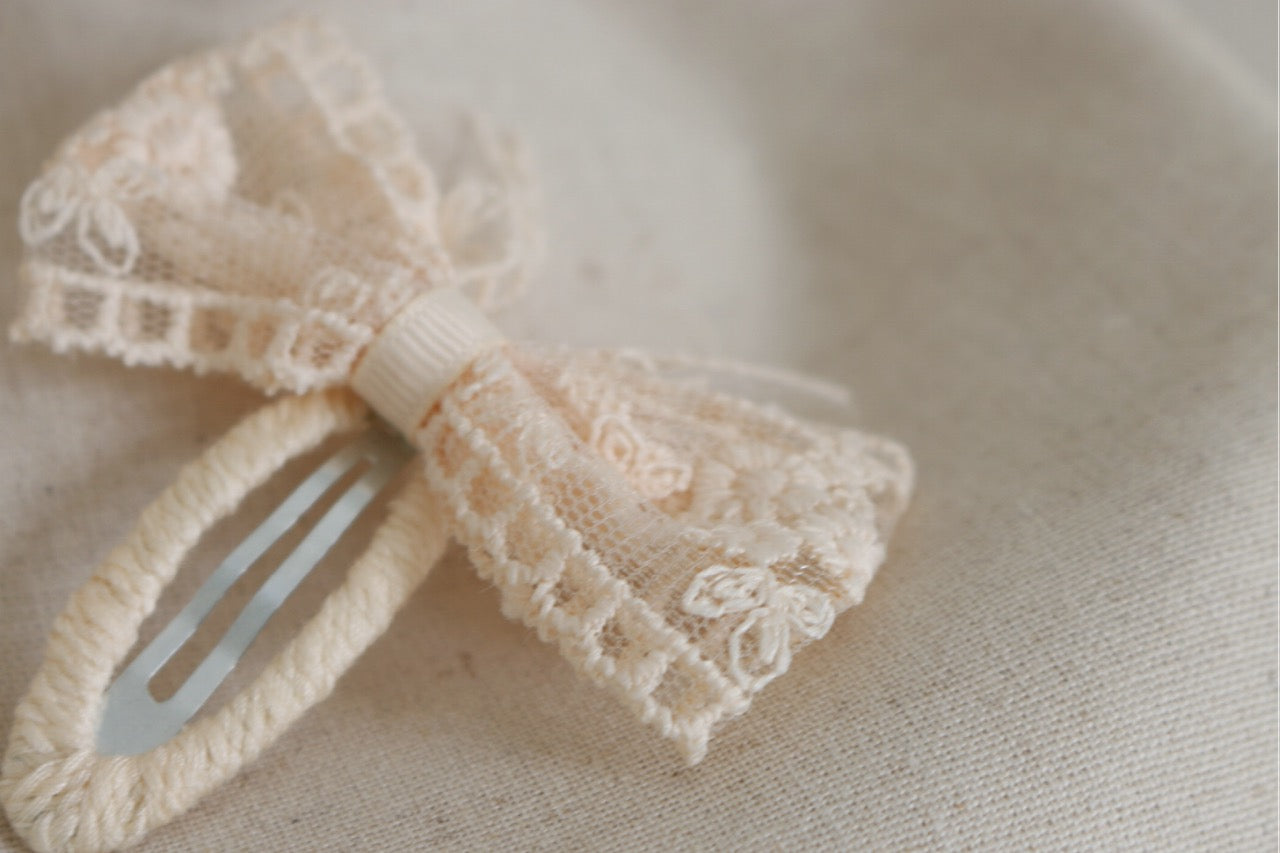 Sweetie Lace Bow Clip Set image 3