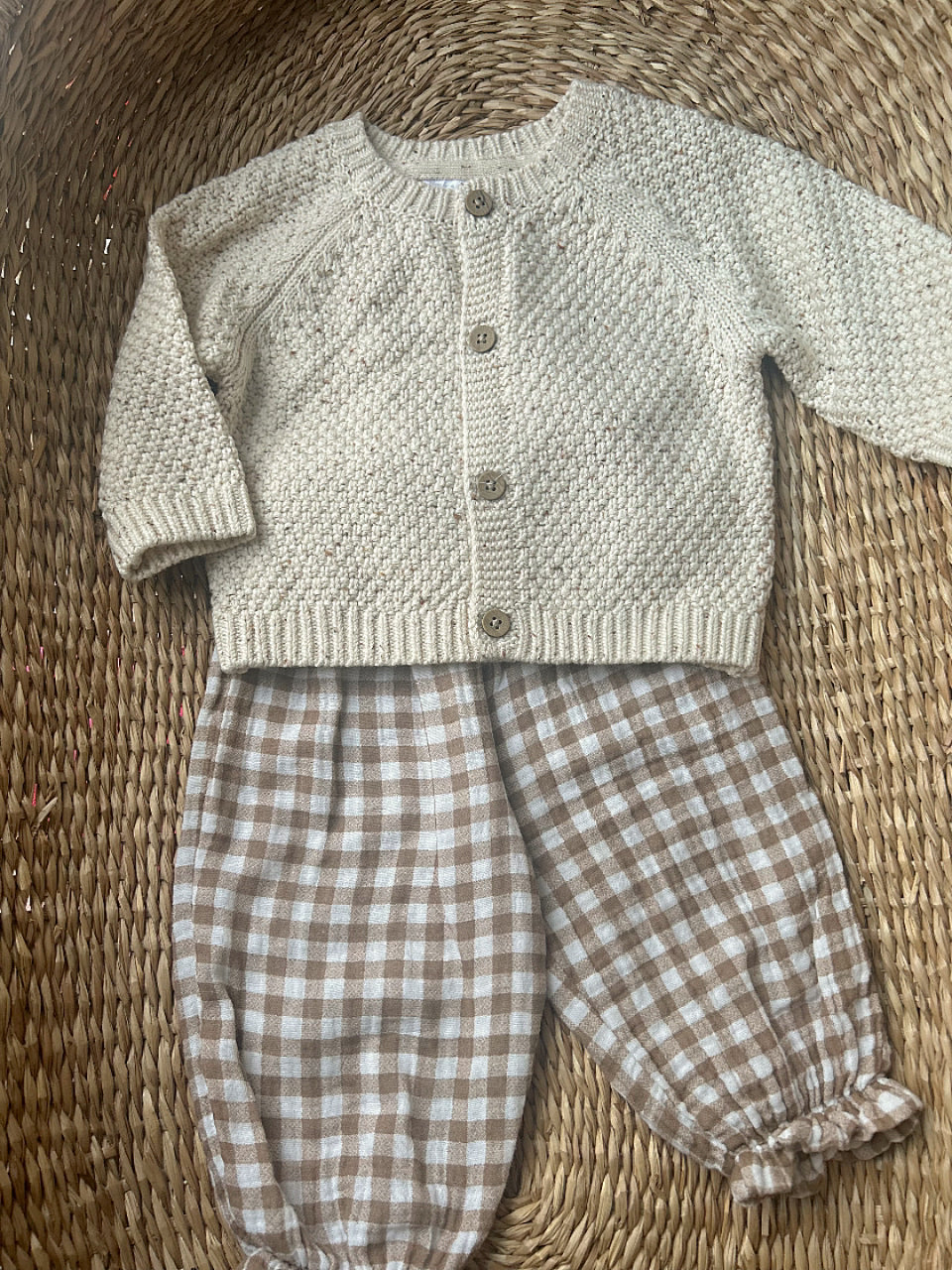 'LITTLE BEAR' ULTRA SOFT OATY CARDIGAN