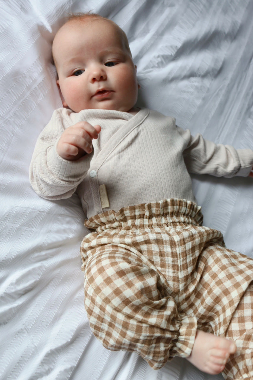 ORGANIC COTTON GINGAM PANTS