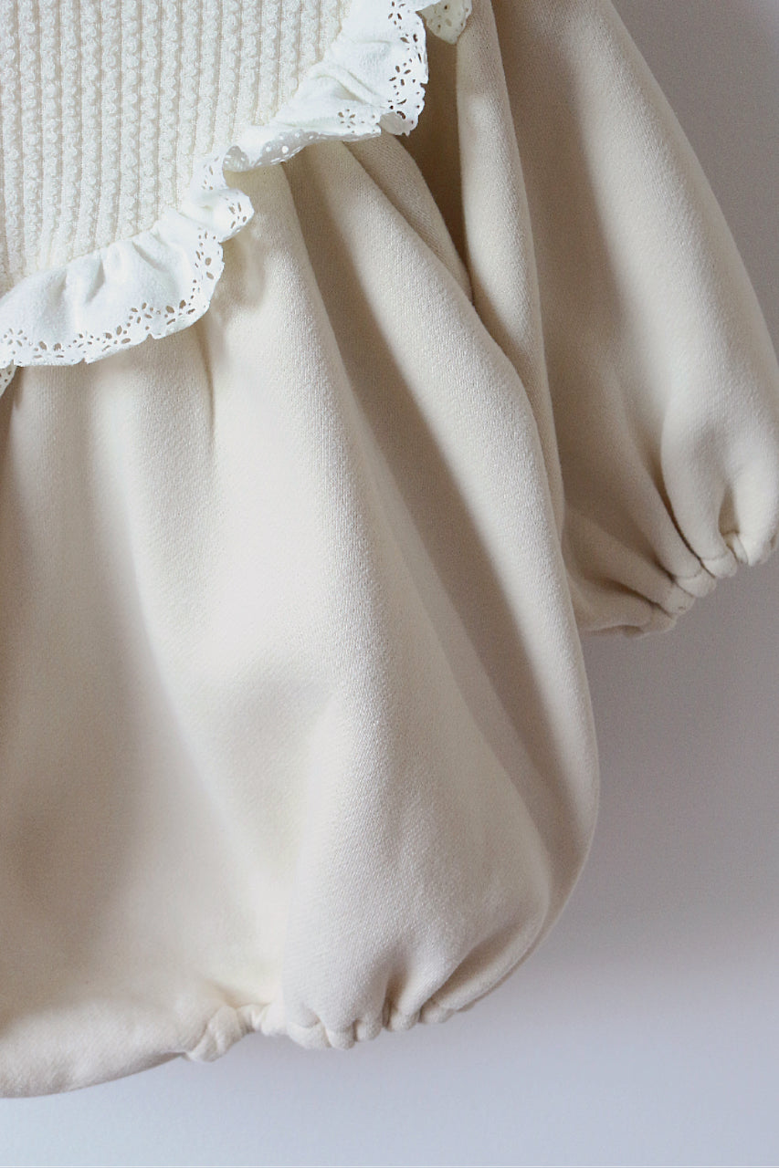 ANGEL FRILL JERSEY ROMPER
