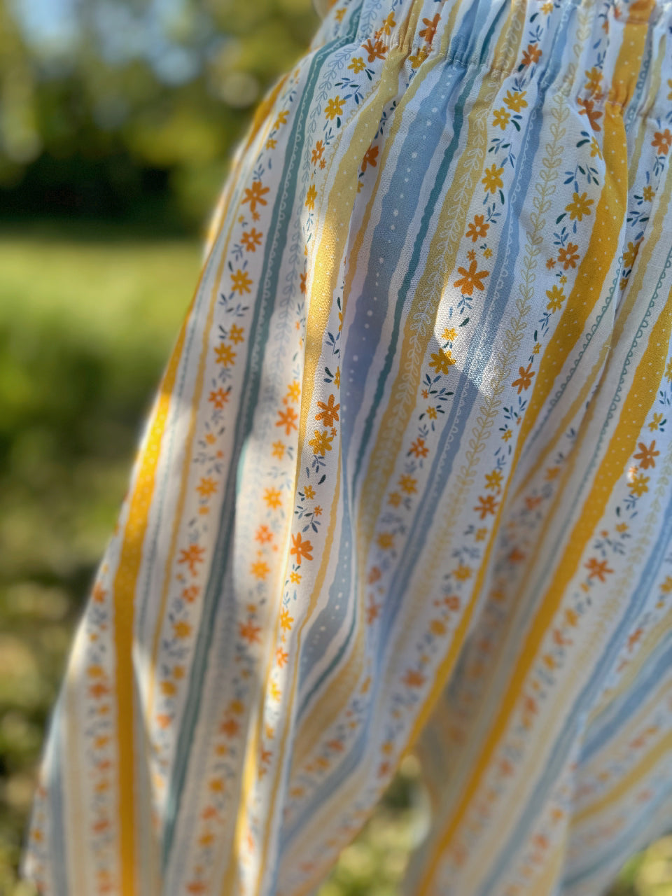 DAISY FLORAL YELLOW & BLUE PANTS