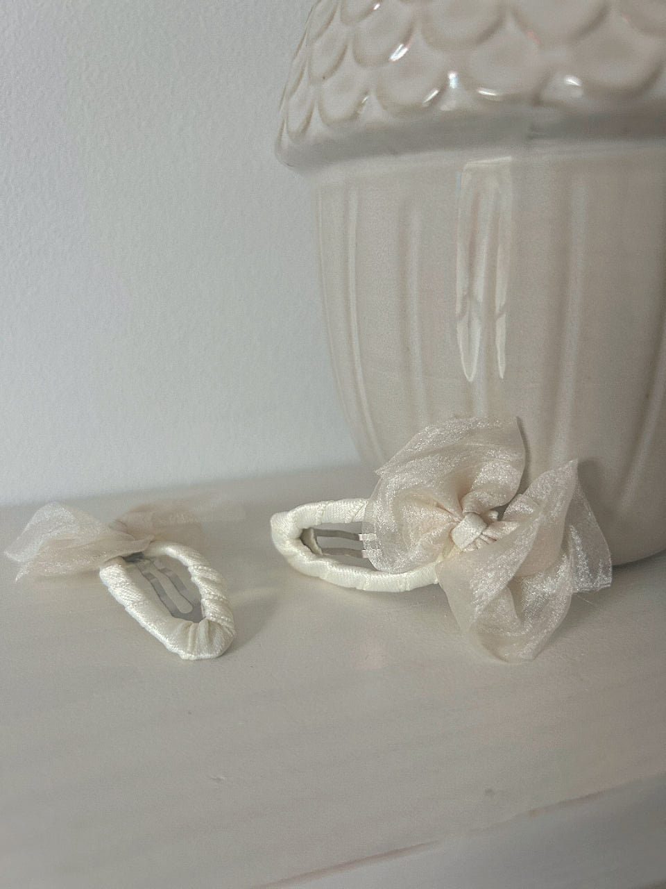 Dainty Dusky Bow Snap Clip Set image 0