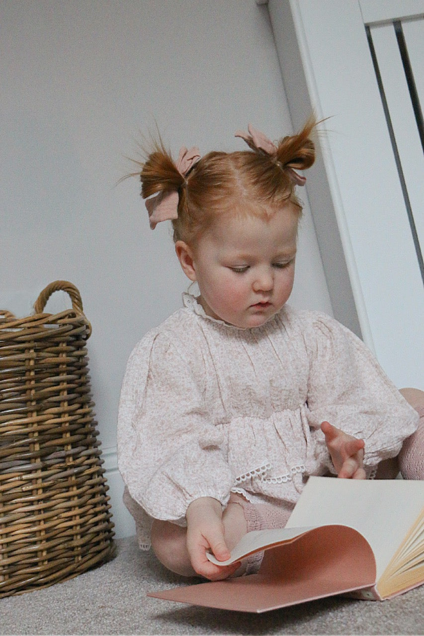 Dainty Bloom Muslin Cotton Ruffle Romper image 8