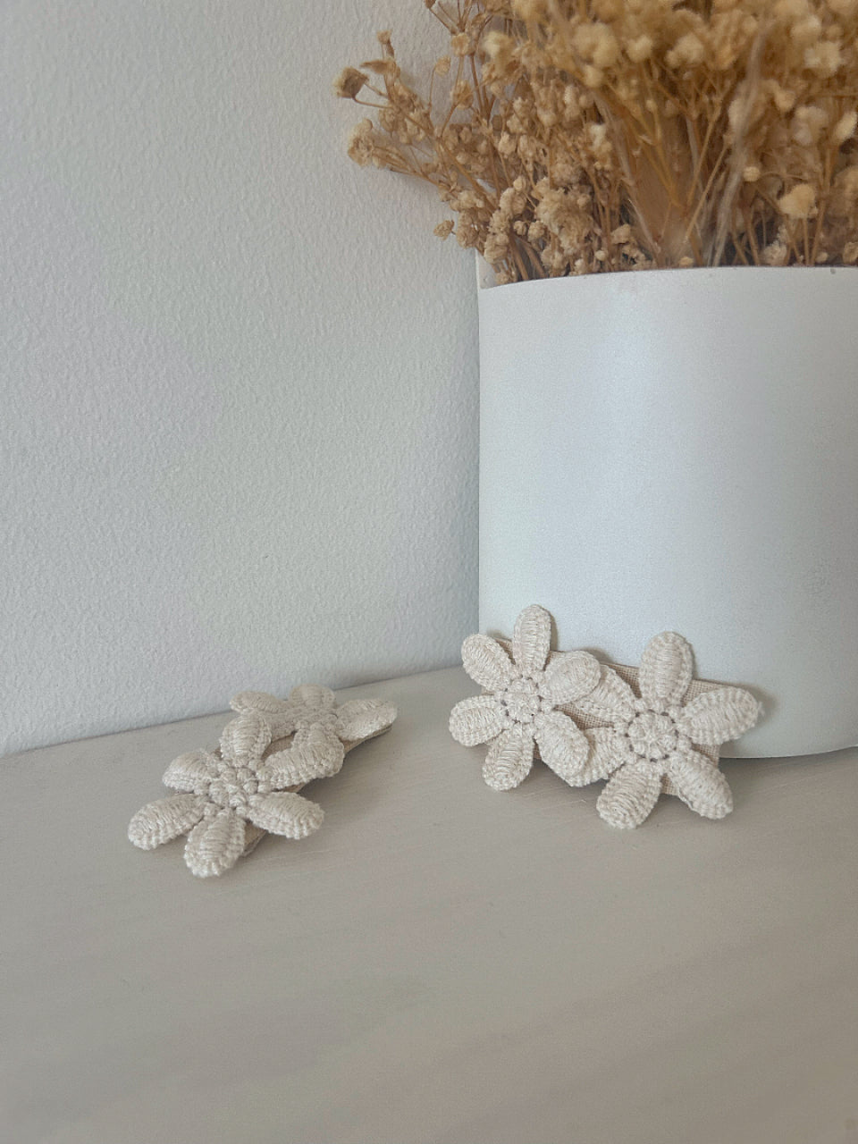 Double Flower Natural Snap Clip image 1