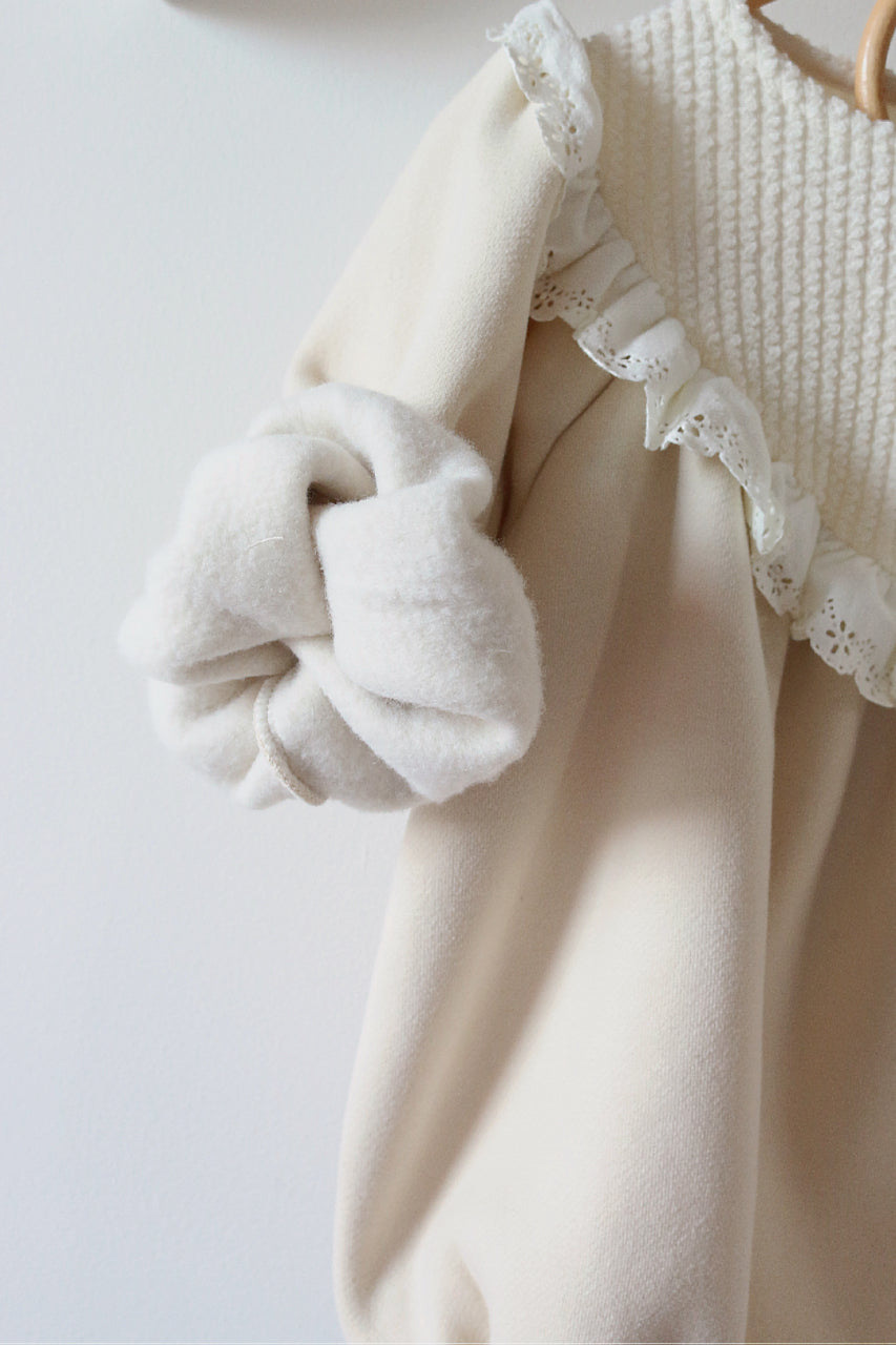 ANGEL FRILL JERSEY ROMPER
