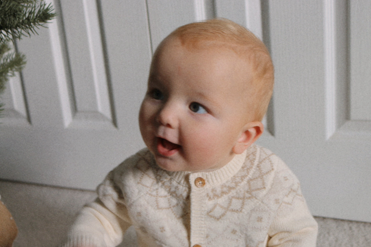 SOFT KNIT NEUTRAL FAIRISLE TWO PIECE