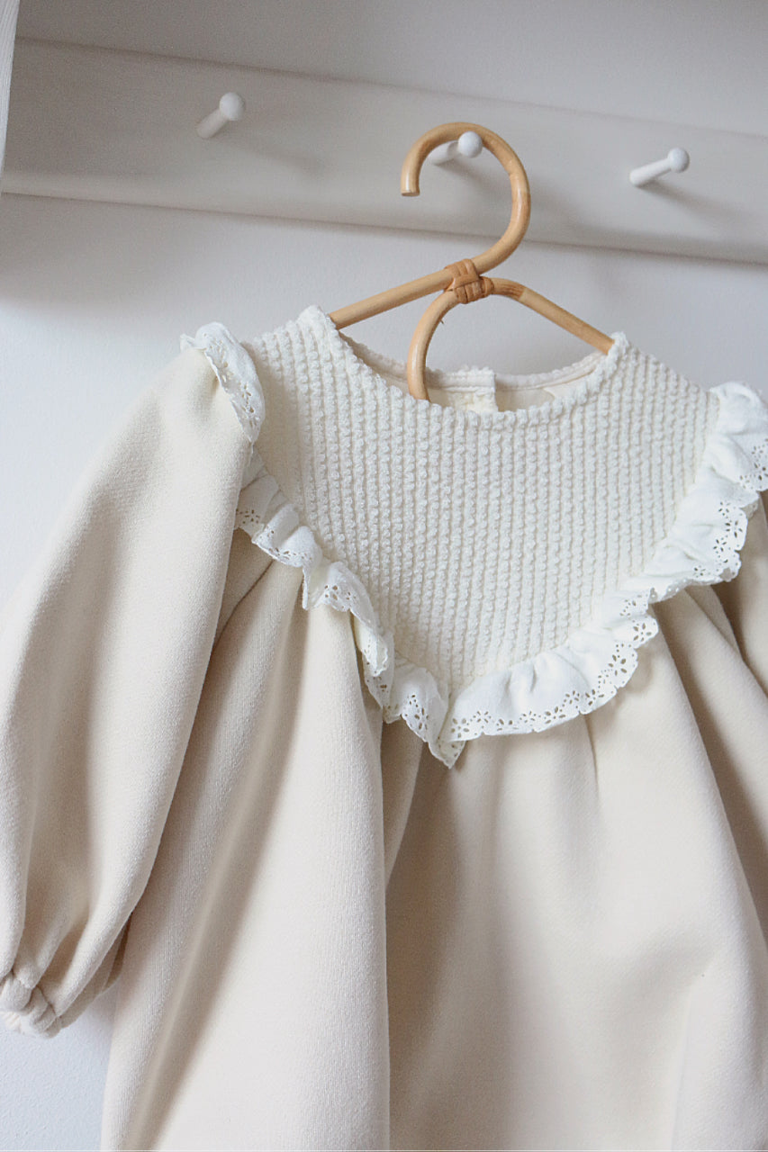 ANGEL FRILL JERSEY ROMPER