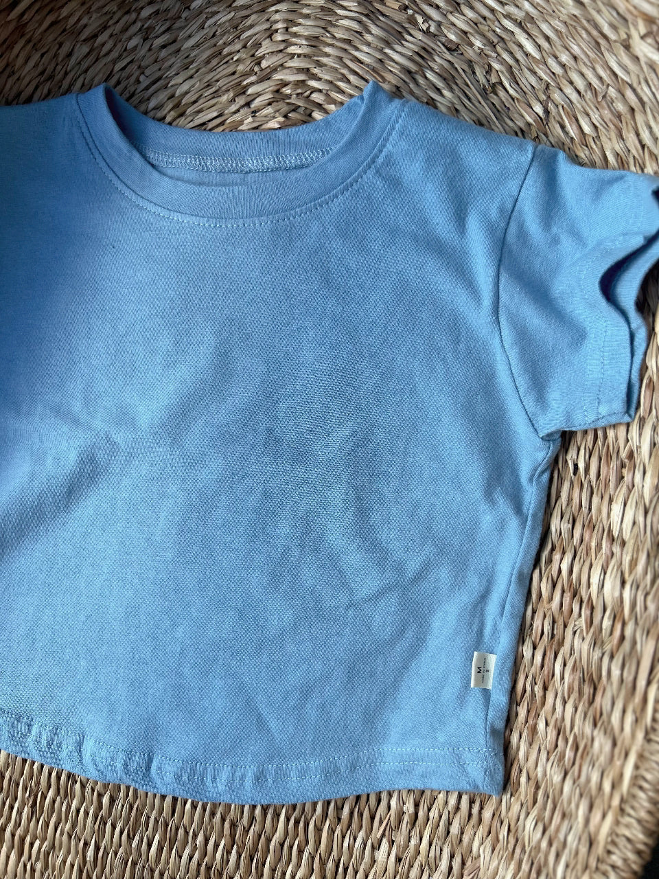BOXY STYLE LINEN T-SHIRT - BLUE DUSK