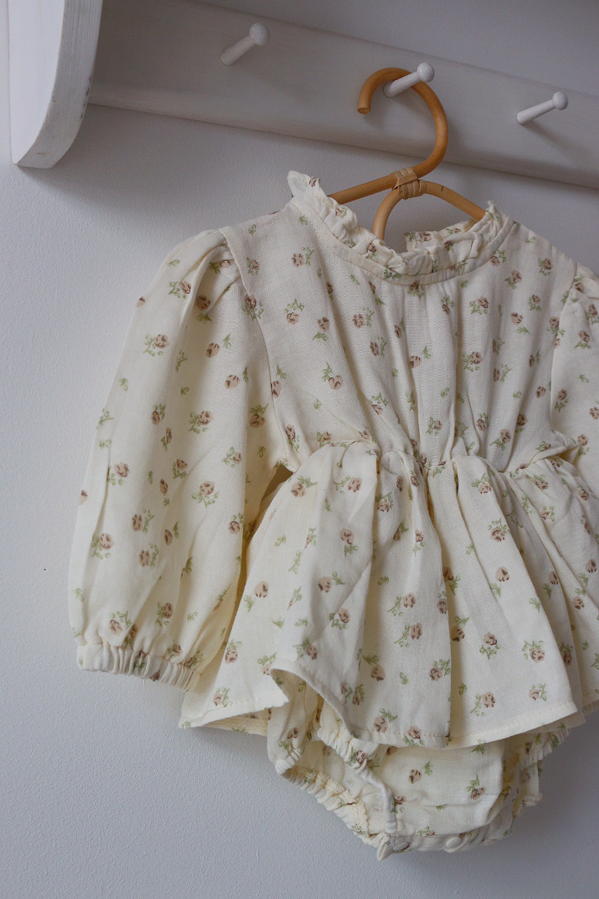 Floral Muslin Cotton Romper - The Little Nut Tree Baby Girl Romper