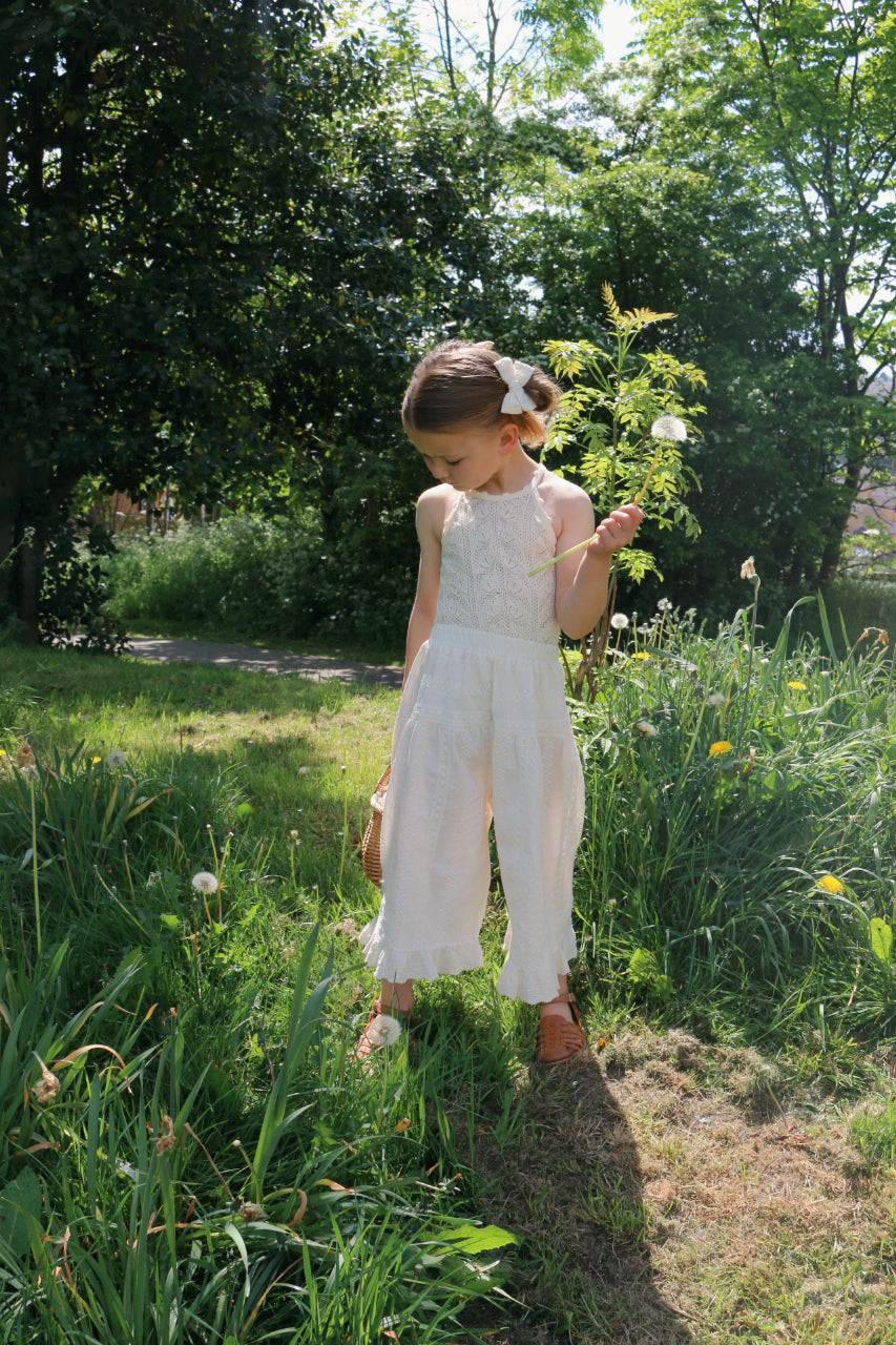 IVORY WIDE BRODERIE CULOTTES
