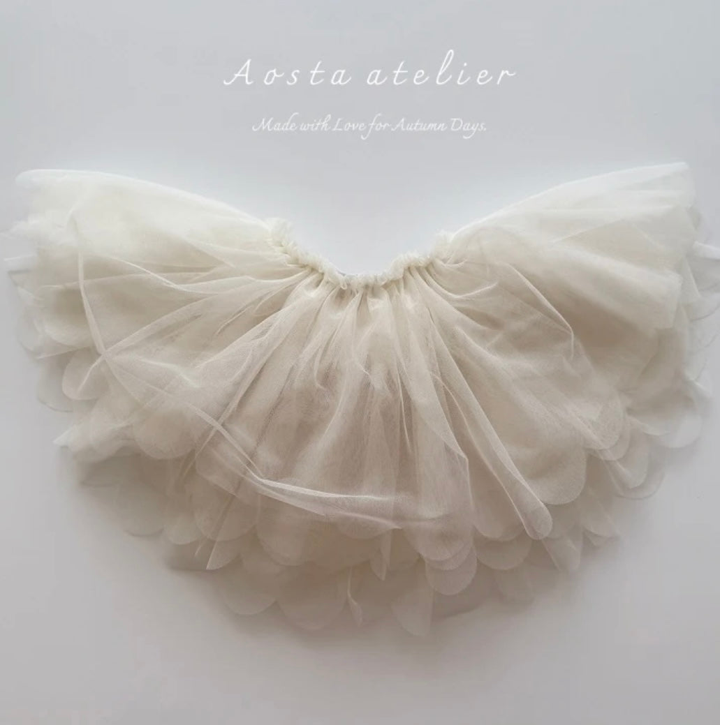 TULLE SCALLOPED TUTU SKIRT