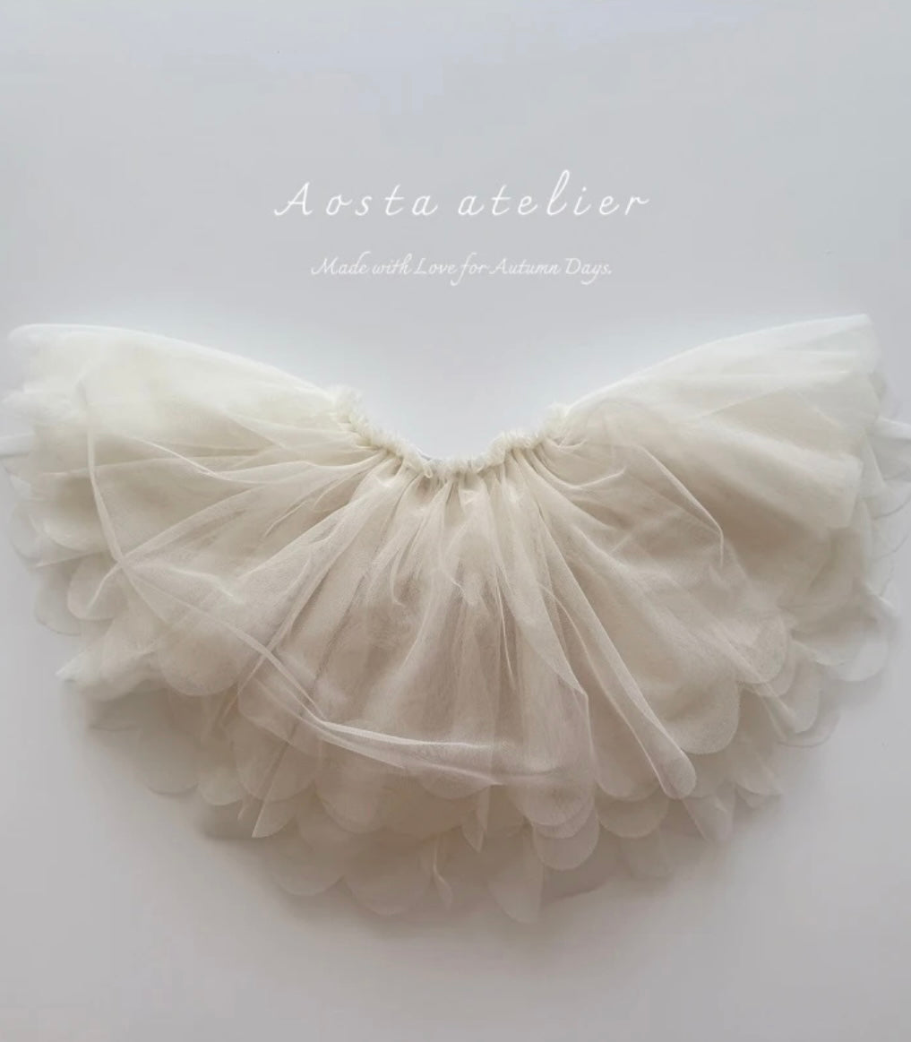 TULLE SCALLOPED TUTU SKIRT