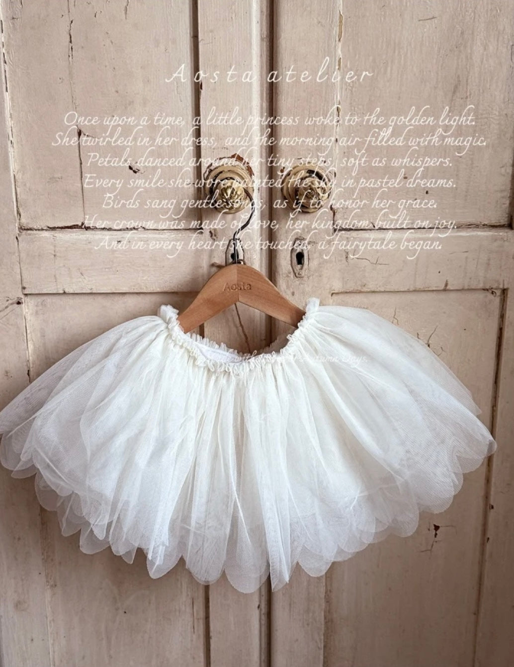 TULLE SCALLOPED TUTU SKIRT