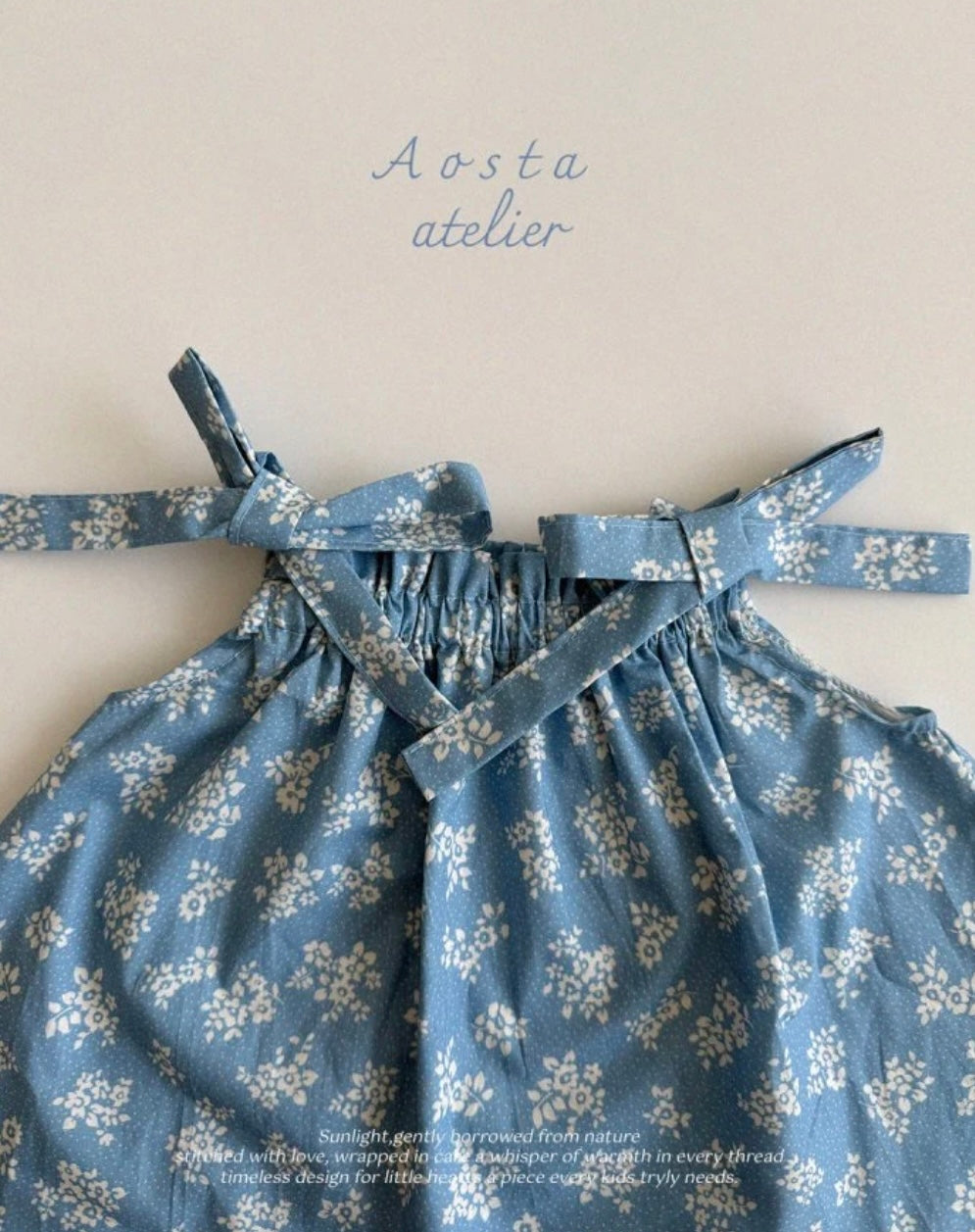 BLUE FLORAL COTTON CO-ORD