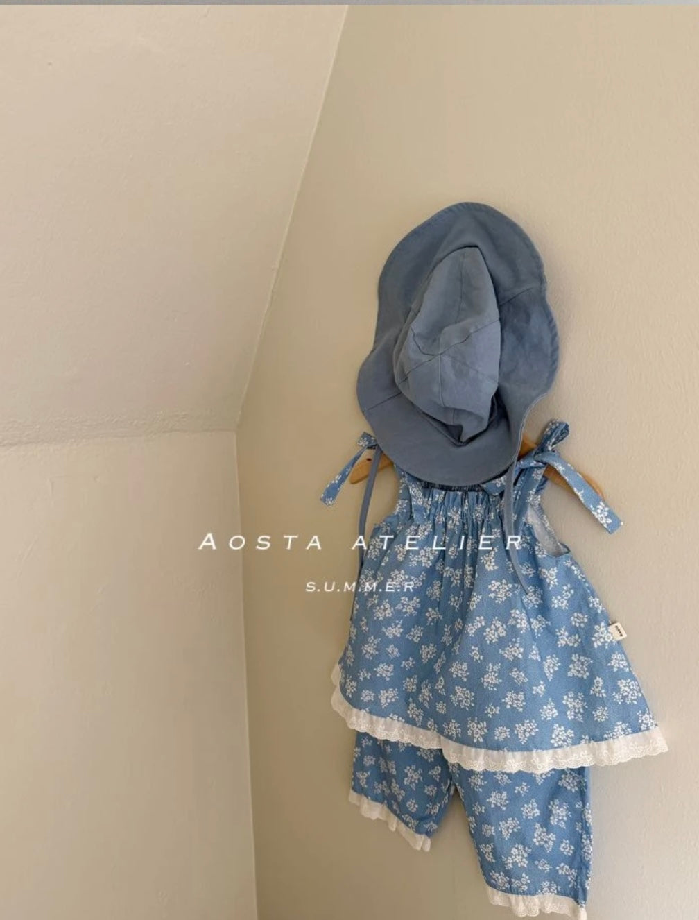 BLUE FLORAL COTTON CO-ORD