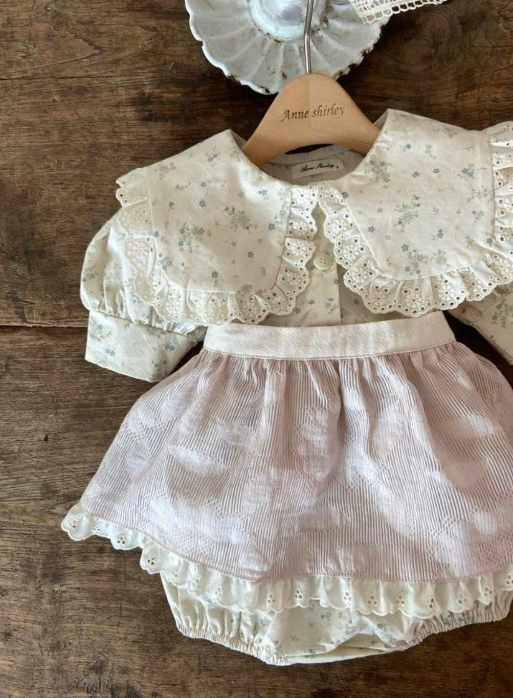 DUSKY BELL FLORAL COLLARED ROMPER