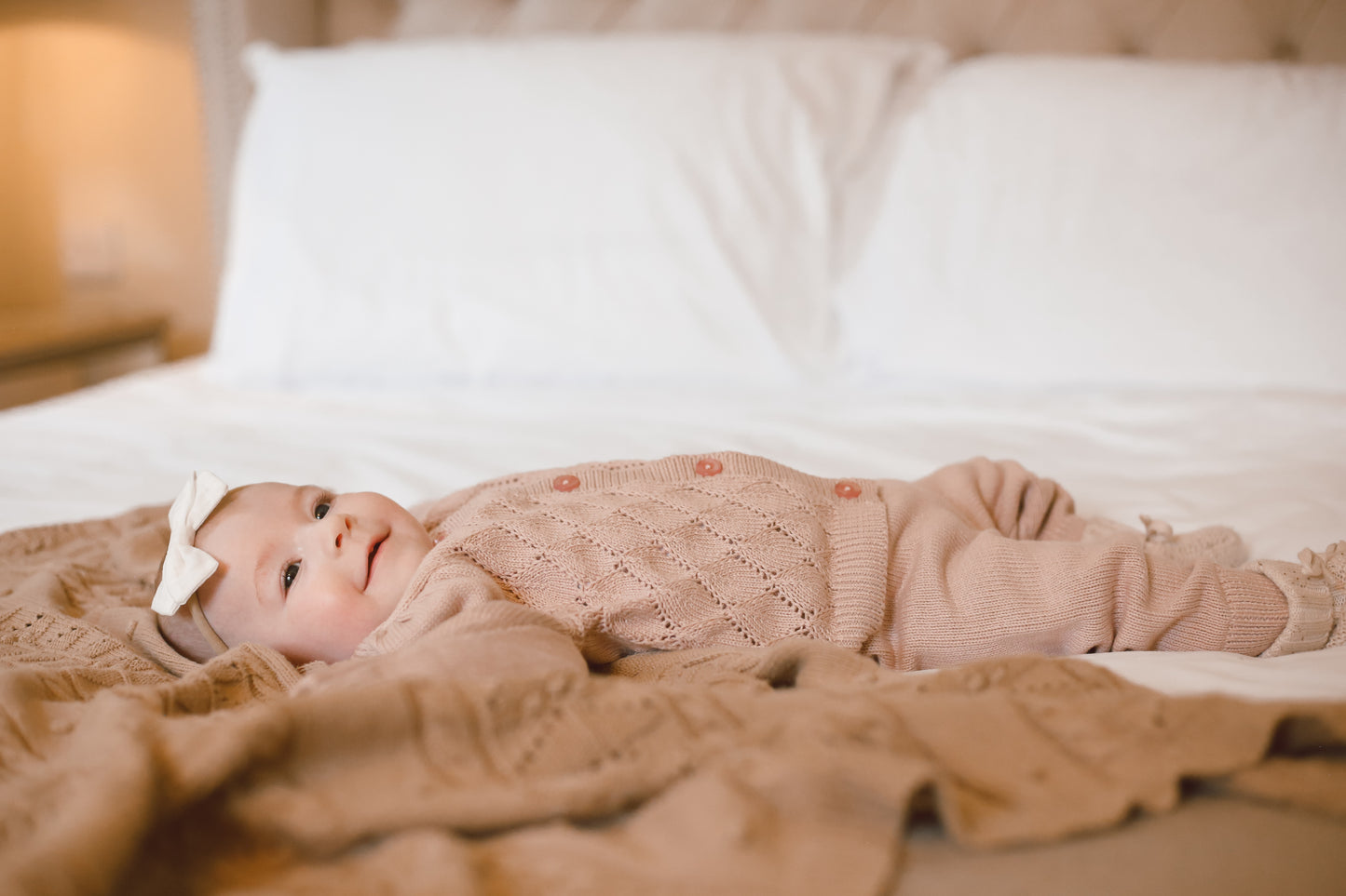 SOFT ROSE KNITTED POINTELLE TWO PIECE