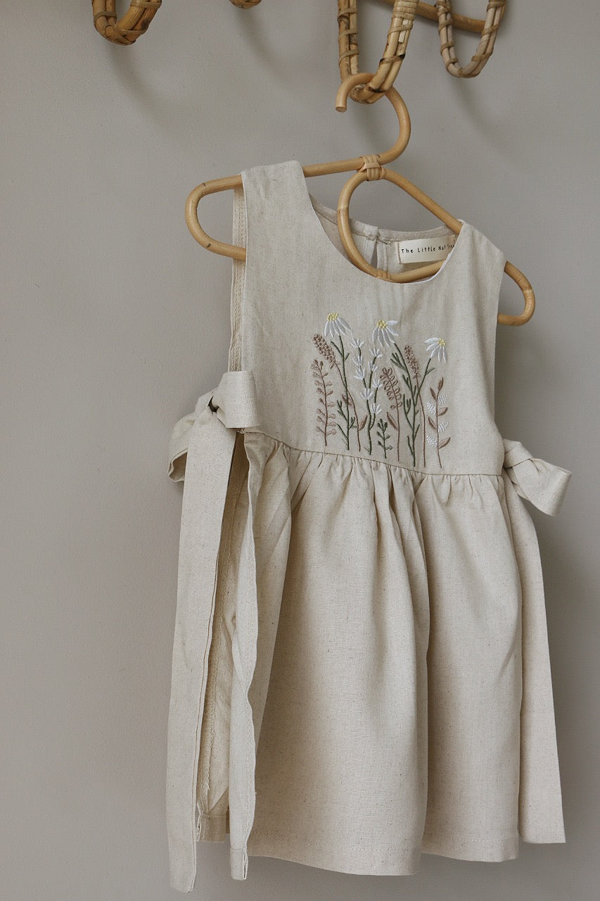 Embroidery Floral Linen Pinafore image 10