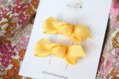 PETIT BOW SET - DAISY YELLOW