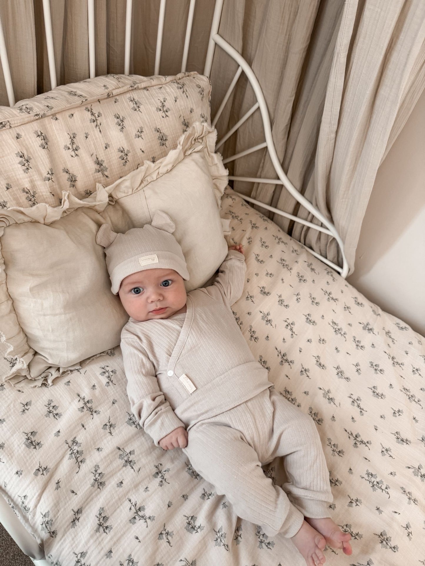 ORGANIC COTTON 3 PIECE RIBBED SET