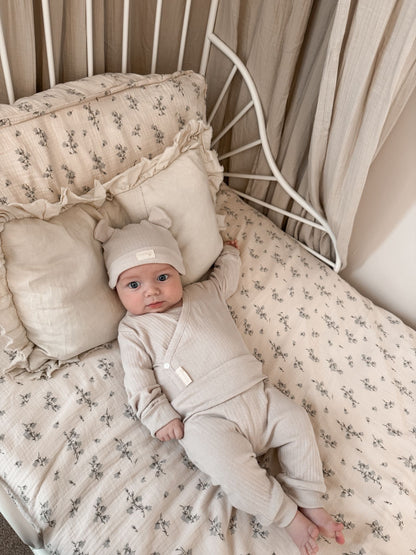 ORGANIC COTTON 3 PIECE RIBBED SET