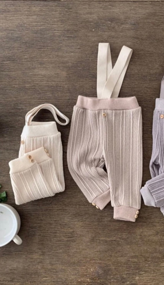 Ribbed Cotton Brace Leggings - Bebe Holic image 5