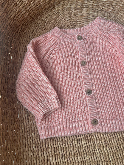 'LITTLE LOVE' ULTRA SOFT ROSE CARDIGAN