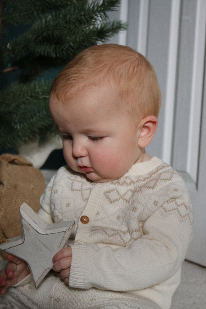 SOFT KNIT NEUTRAL FAIRISLE TWO PIECE