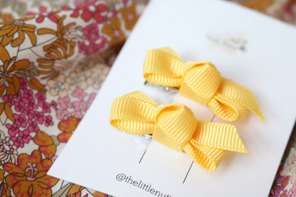 PETIT BOW SET - DAISY YELLOW
