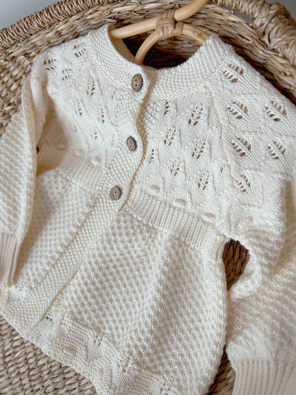 SOFT KNIT COTTON MATINEE CARDIGAN