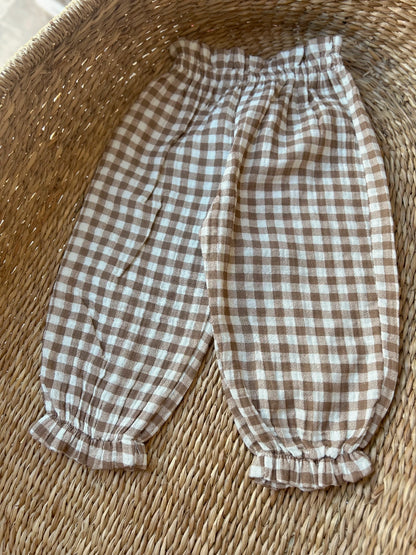 ORGANIC COTTON GINGAM PANTS