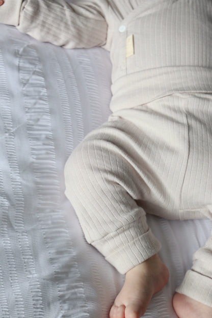 ORGANIC COTTON 3 PIECE RIBBED SET