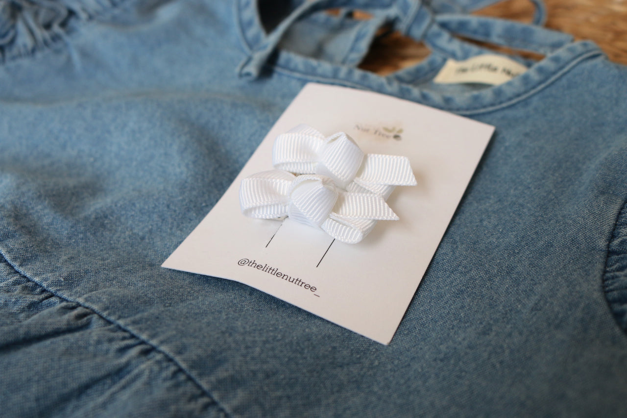 PETIT BOW SET - WHITE