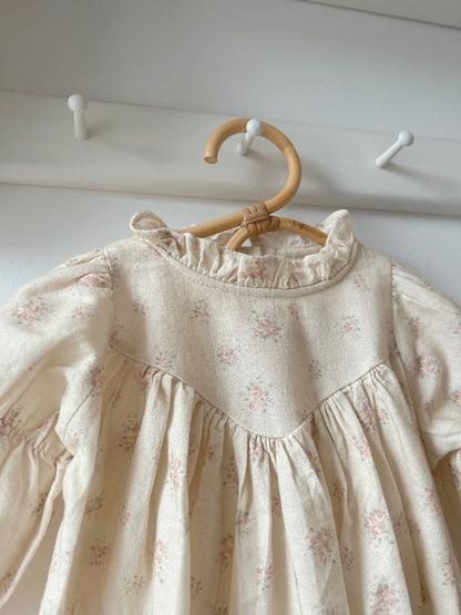MONBEBE BRUSHED COTTON ROMPER