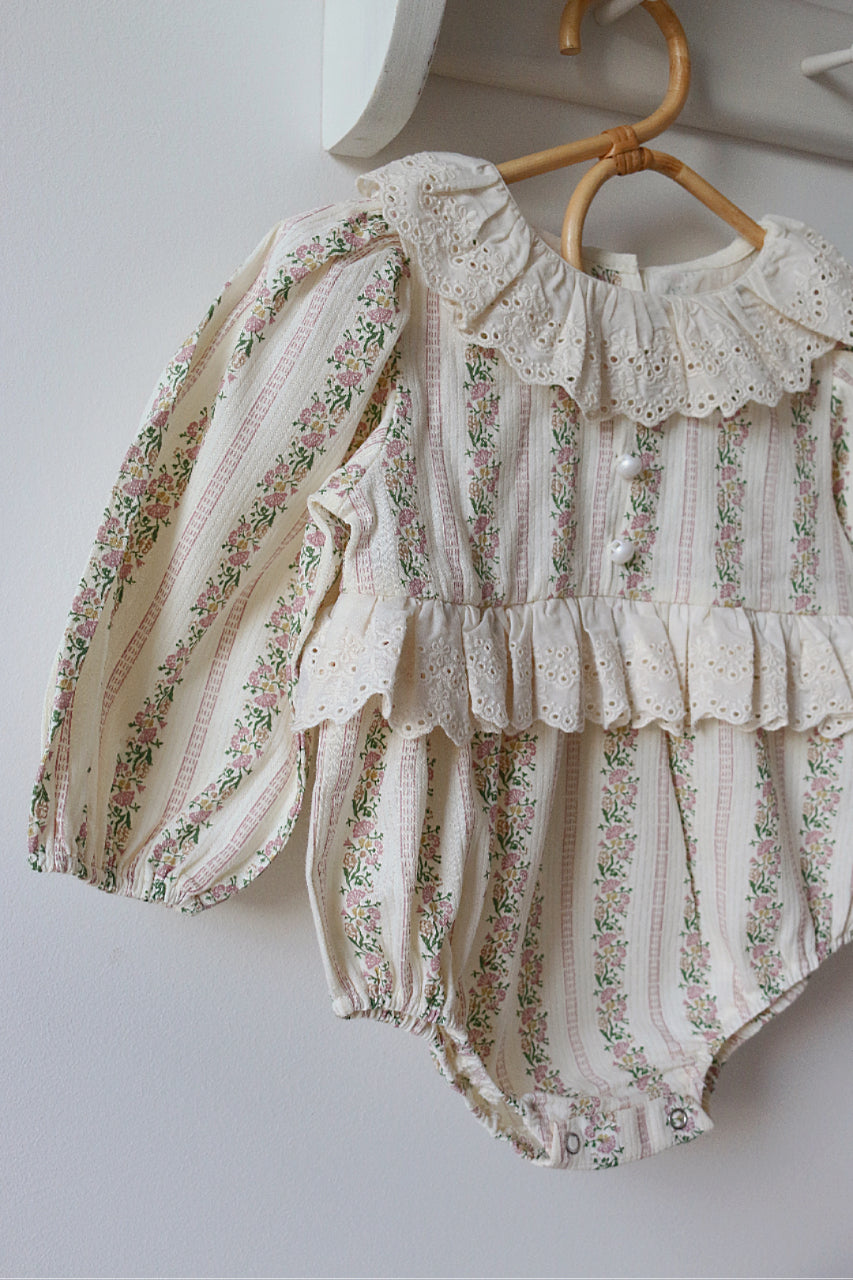 PRE-ORDER Bebe Fleur Ditsy Bloom Broderie Romper image 1