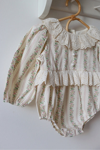 PRE-ORDER Bebe Fleur Ditsy Bloom Broderie Romper image 1