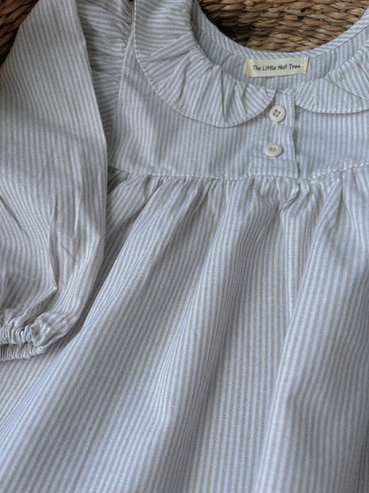 NEUTRAL STRIPE BLOUSE & BLOOMER