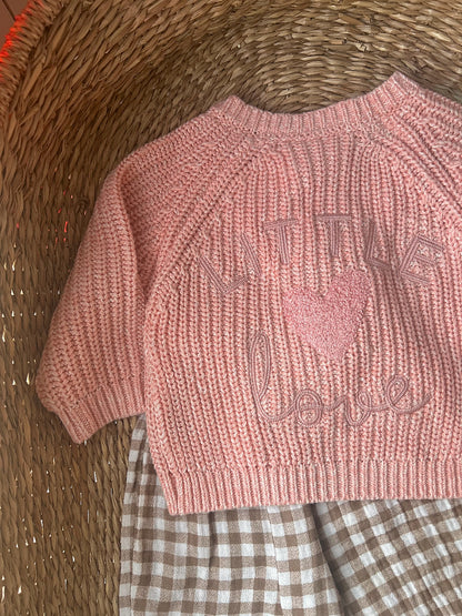 'LITTLE LOVE' ULTRA SOFT ROSE CARDIGAN