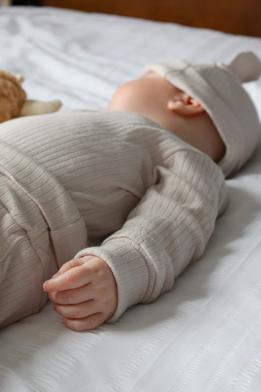 ORGANIC COTTON 3 PIECE RIBBED SET