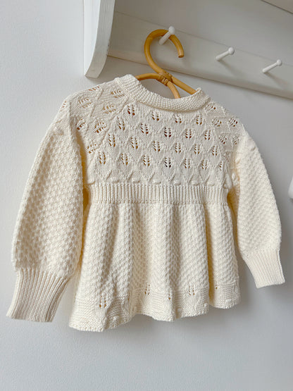SOFT KNIT COTTON MATINEE CARDIGAN