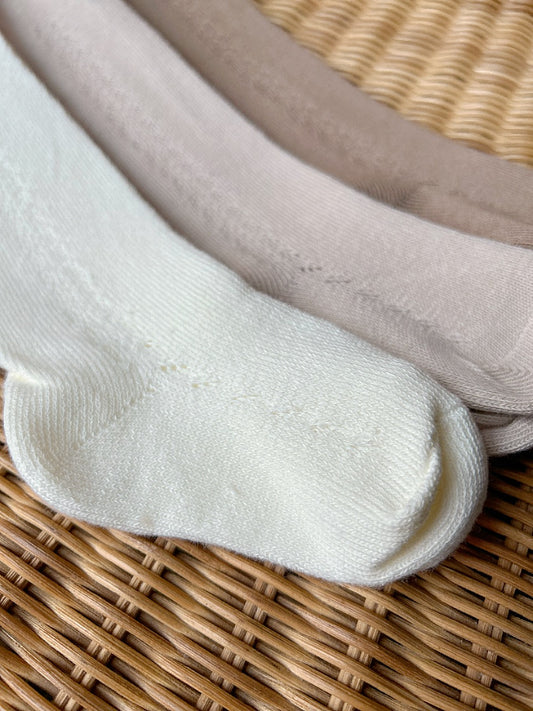 Side Openwork Tights - 3 Colours 