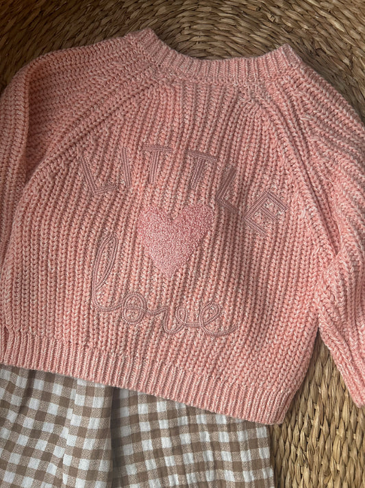 'LITTLE LOVE' ULTRA SOFT ROSE CARDIGAN
