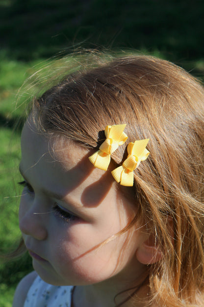 PETIT BOW SET - DAISY YELLOW