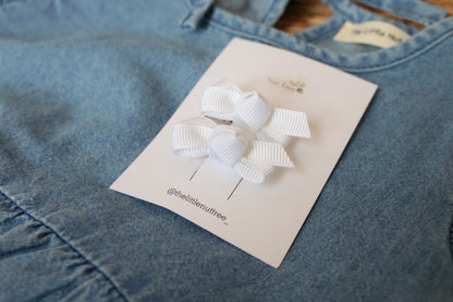 PETIT BOW SET - WHITE