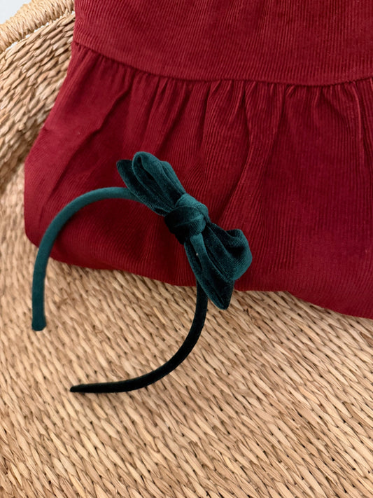 VERY FESTIVE VELVET ALICE BAND - TWO COLOURS