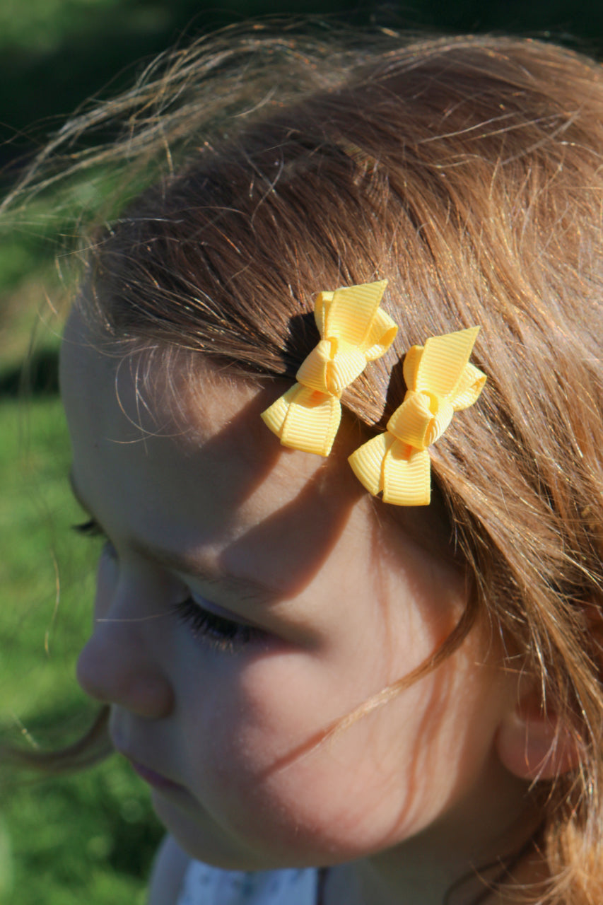 PETIT BOW SET - DAISY YELLOW