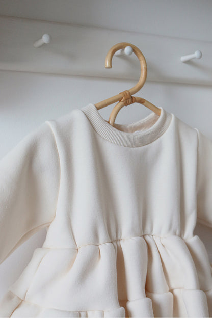 CAN CAN RUFFLE ROMPER WITH BONNET