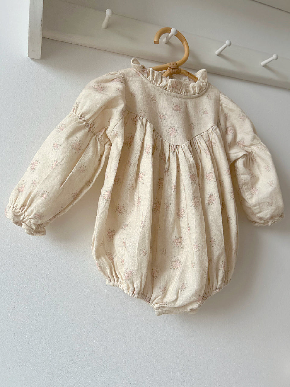 MONBEBE BRUSHED COTTON ROMPER