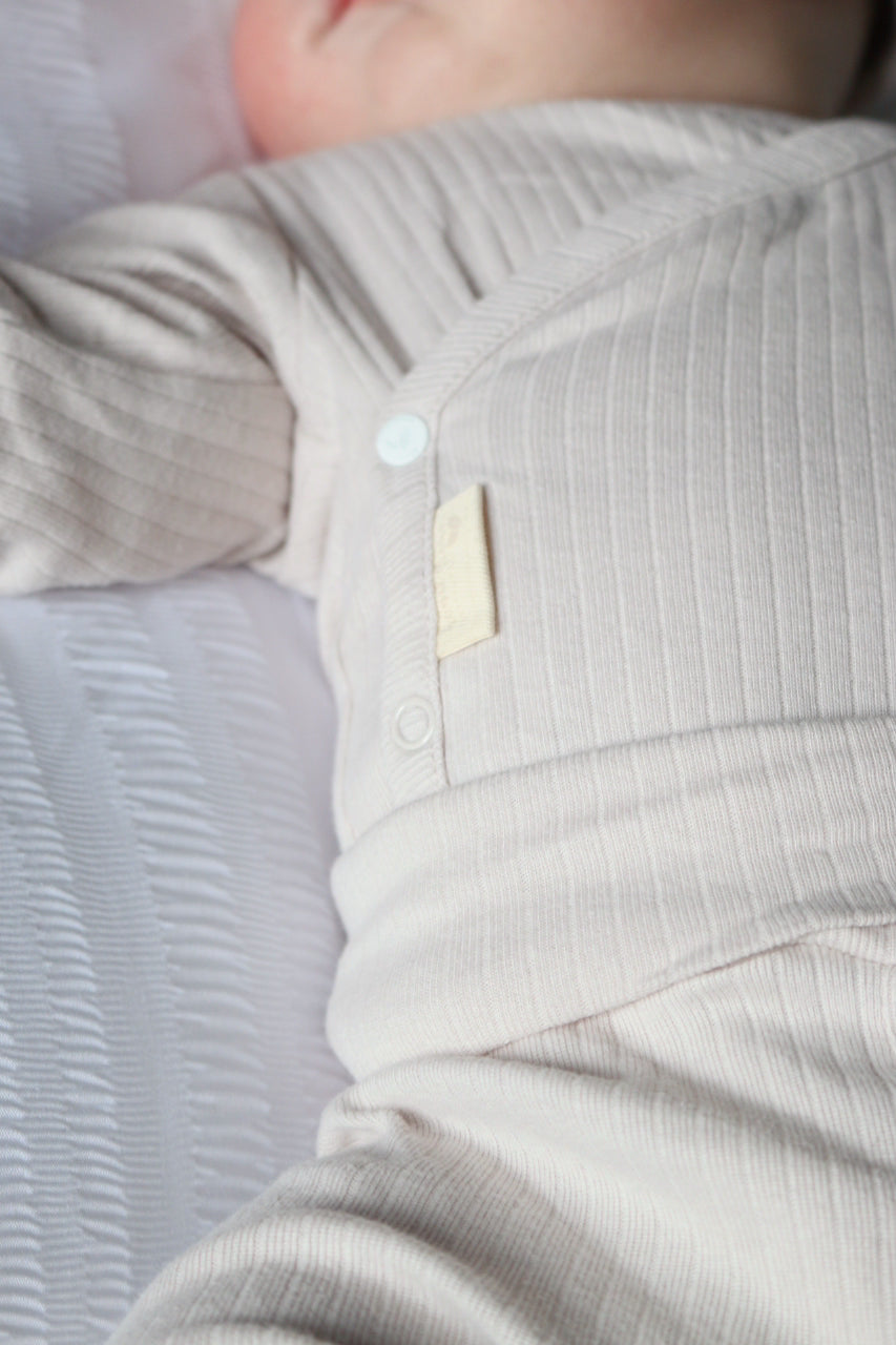 ORGANIC COTTON 3 PIECE RIBBED SET