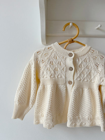 SOFT KNIT COTTON MATINEE CARDIGAN